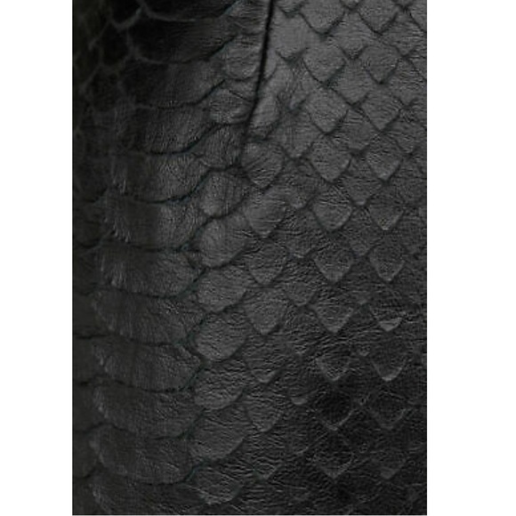 GIAMBATTISTA VALLI x H&M Leather Skirt Black Mini - Picture 5 of 5